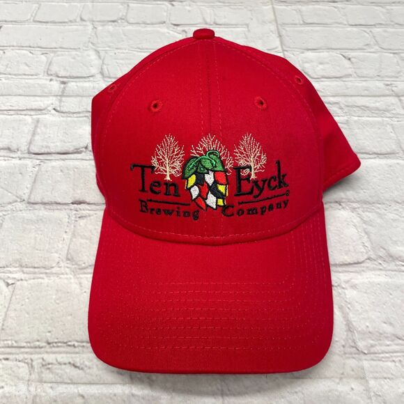 39 Thirty Ten Eyck Brewing Company Beer Hat Size Small - Medium Red B329 -22 - Picture 1 of 12